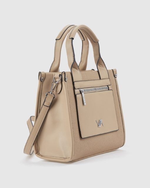 Verde Γυναικεία Τσάντα Χειρός 16-0008497 Μπεζ