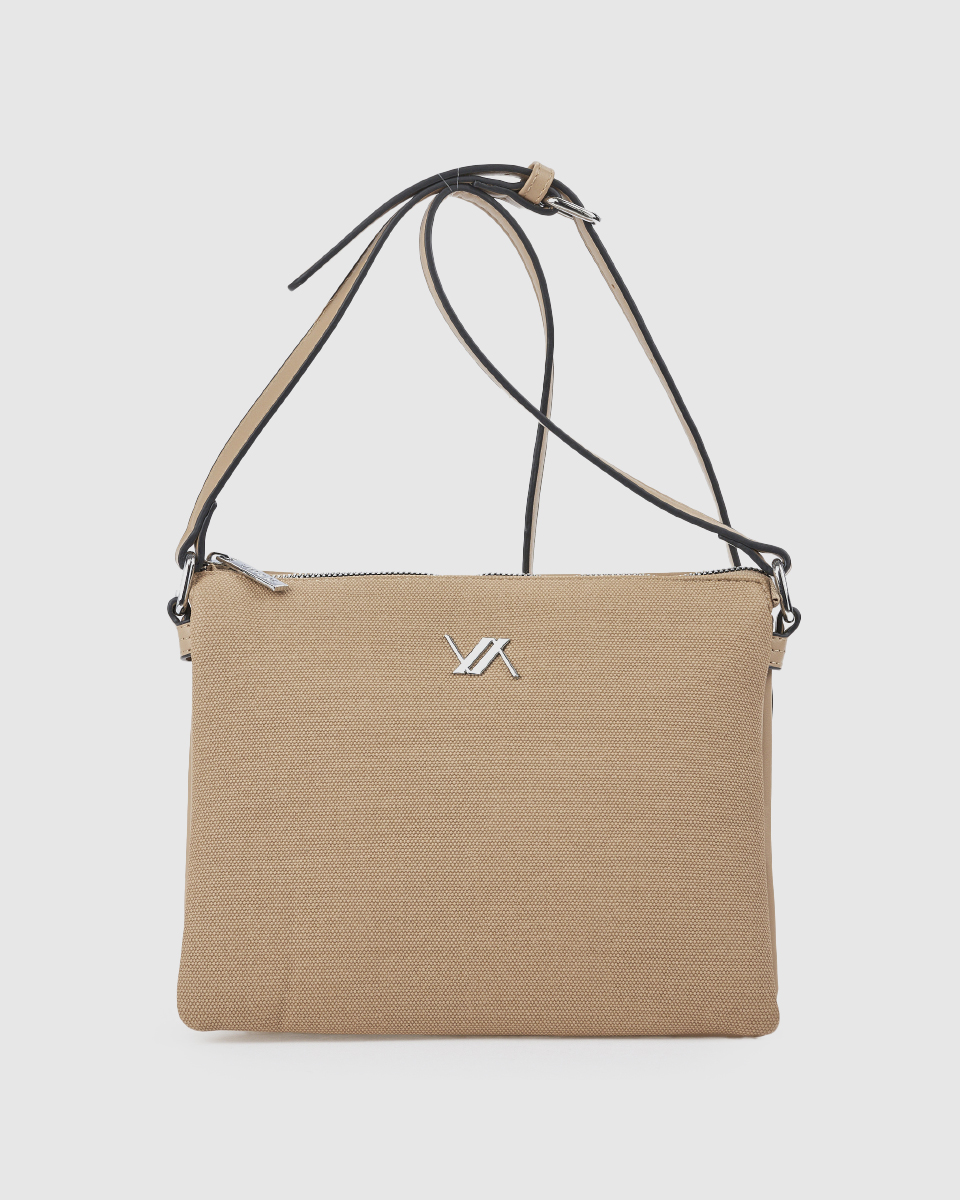 Verde Γυναικεία Τσάντα Χιαστί 16-0008498 Μπεζ