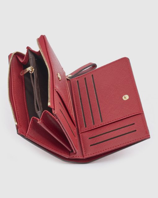 Verde Γυναικείο Πορτοφόλι 18-0001607 Κόκκινο