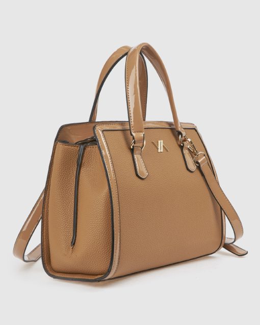 Verde Γυναικεία Τσάντα Χειρός 16-0008538 Μπεζ