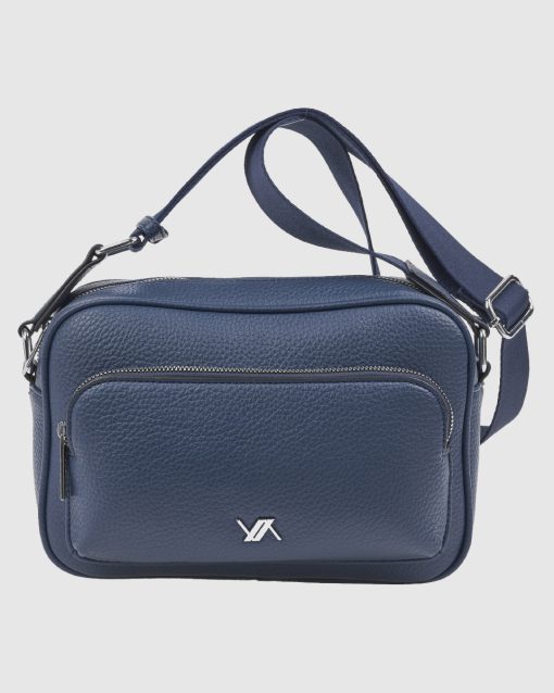 Verde Γυναικεία Τσάντα Χιαστί 16-0008549 Μπλε