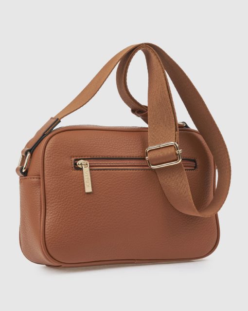 Verde Γυναικεία Τσάντα Χιαστί 16-0008549 Καμηλό