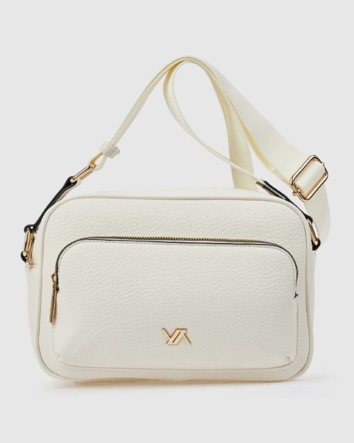 Verde Γυναικεία Τσάντα Χιαστί 16-0008549 Λευκό