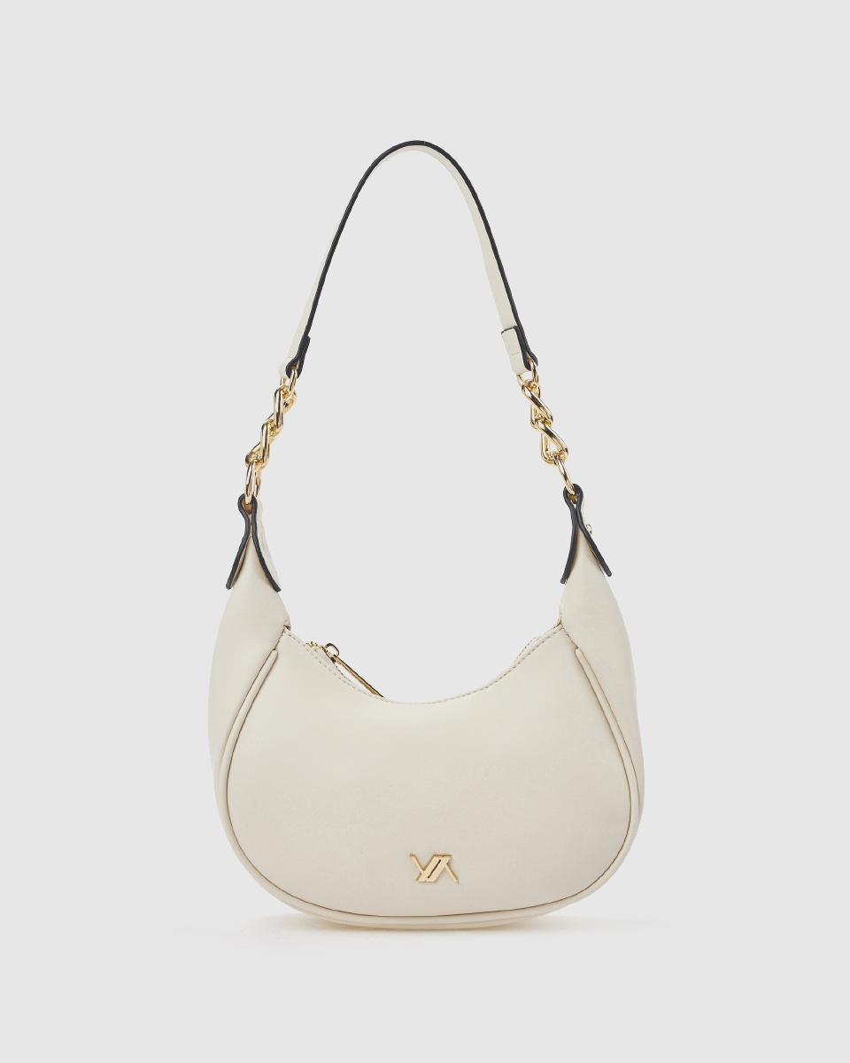 Verde Γυναικεία Τσάντα Ώμου 16-0008557 Εκρού