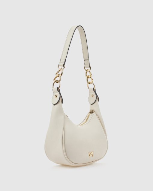 Verde Γυναικεία Τσάντα Ώμου 16-0008557 Εκρού