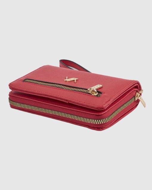 Verde Γυναικείο Πορτοφόλι 18-0001612 Κόκκινο