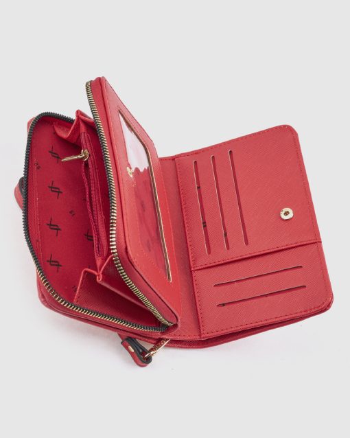 Verde Γυναικείο Πορτοφόλι 18-0001612 Κόκκινο