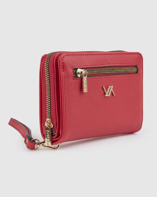 Verde Γυναικείο Πορτοφόλι 18-0001612 Κόκκινο