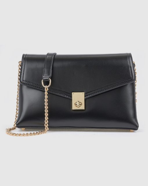 Verde Γυναικεία Τσάντα Χιαστί 16-0008574 Μαύρο