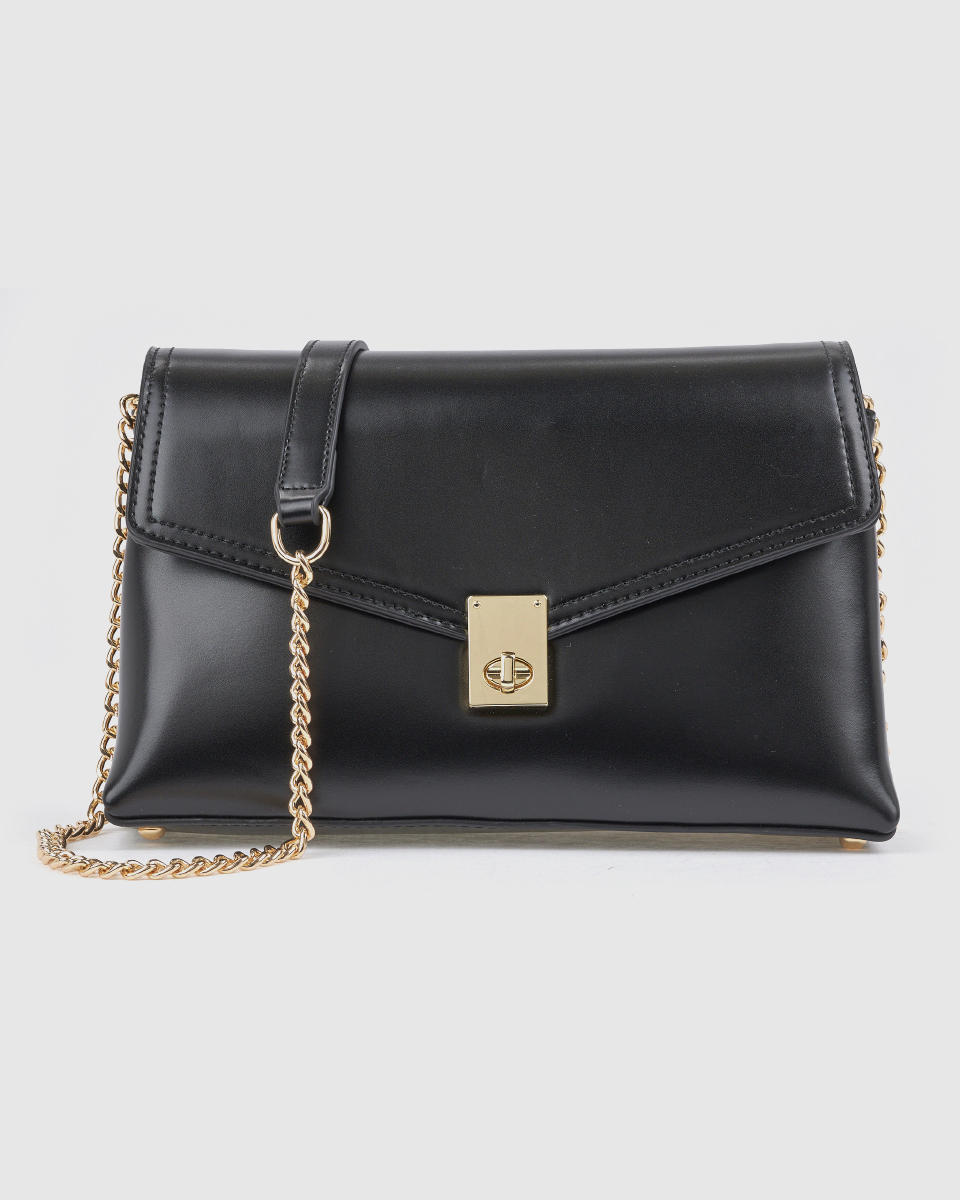 Verde Γυναικεία Τσάντα Χιαστί 16-0008574 Μαύρο