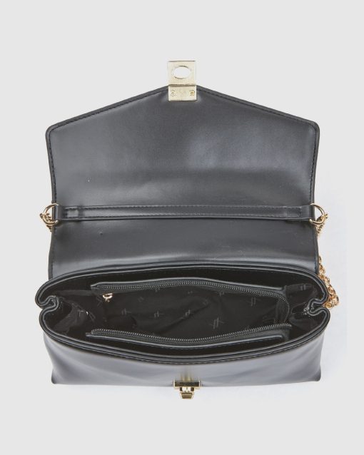 Verde Γυναικεία Τσάντα Χιαστί 16-0008574 Μαύρο