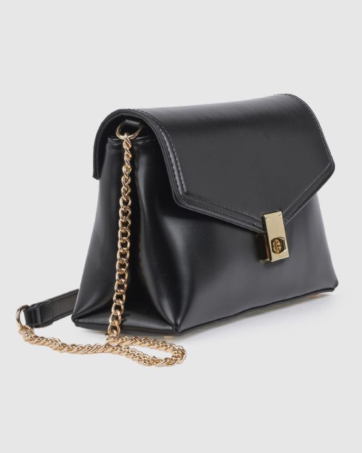 Verde Γυναικεία Τσάντα Χιαστί 16-0008574 Μαύρο