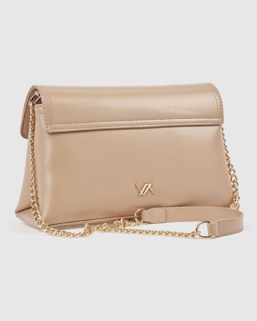 Verde Γυναικεία Τσάντα Χιαστί 16-0008574 Μπεζ