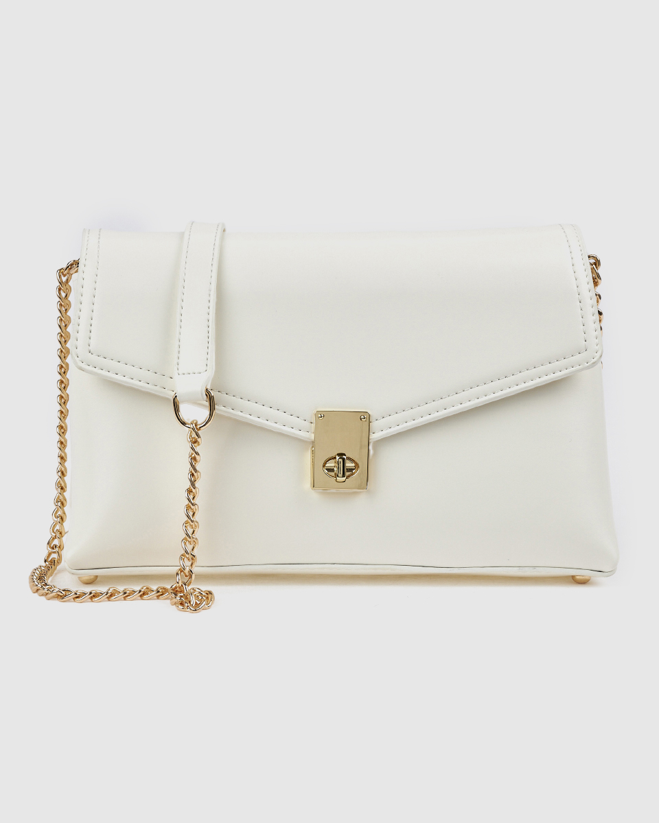 Verde Γυναικεία Τσάντα Χιαστί 16-0008574 Άσπρο