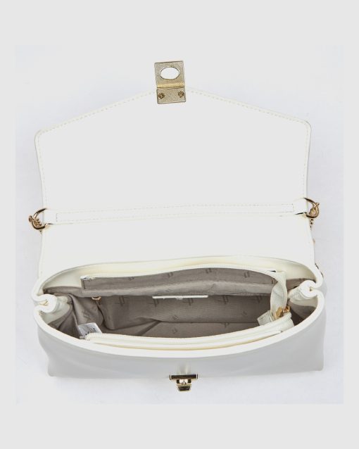 Verde Γυναικεία Τσάντα Χιαστί 16-0008574 Άσπρο