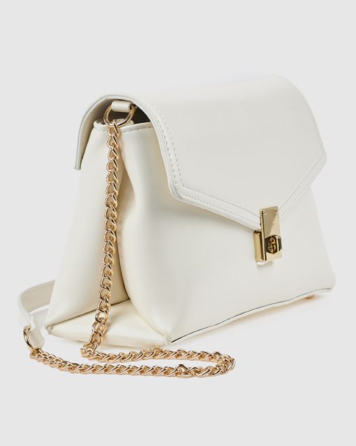 Verde Γυναικεία Τσάντα Χιαστί 16-0008574 Άσπρο