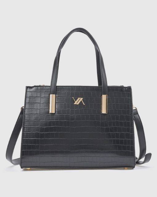 Verde Γυναικεία Τσάντα Χειρός 16-0008610 Μαύρο