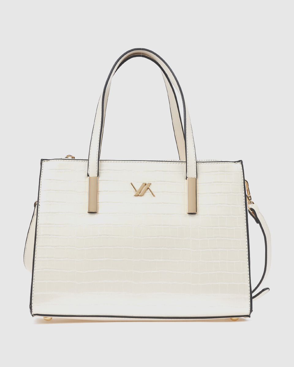 Verde Γυναικεία Τσάντα Χειρός 16-0008610 Εκρού