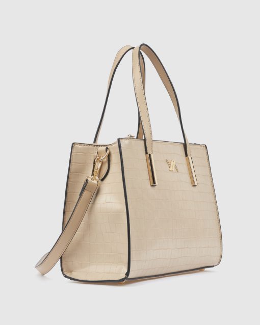 Verde Γυναικεία Τσάντα Χειρός 16-0008610 Μπεζ