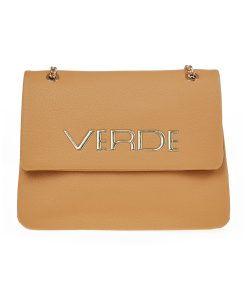 Verde Γυναικεία Τσάντα Ώμου με Καπάκι 16-7243 Καμηλό