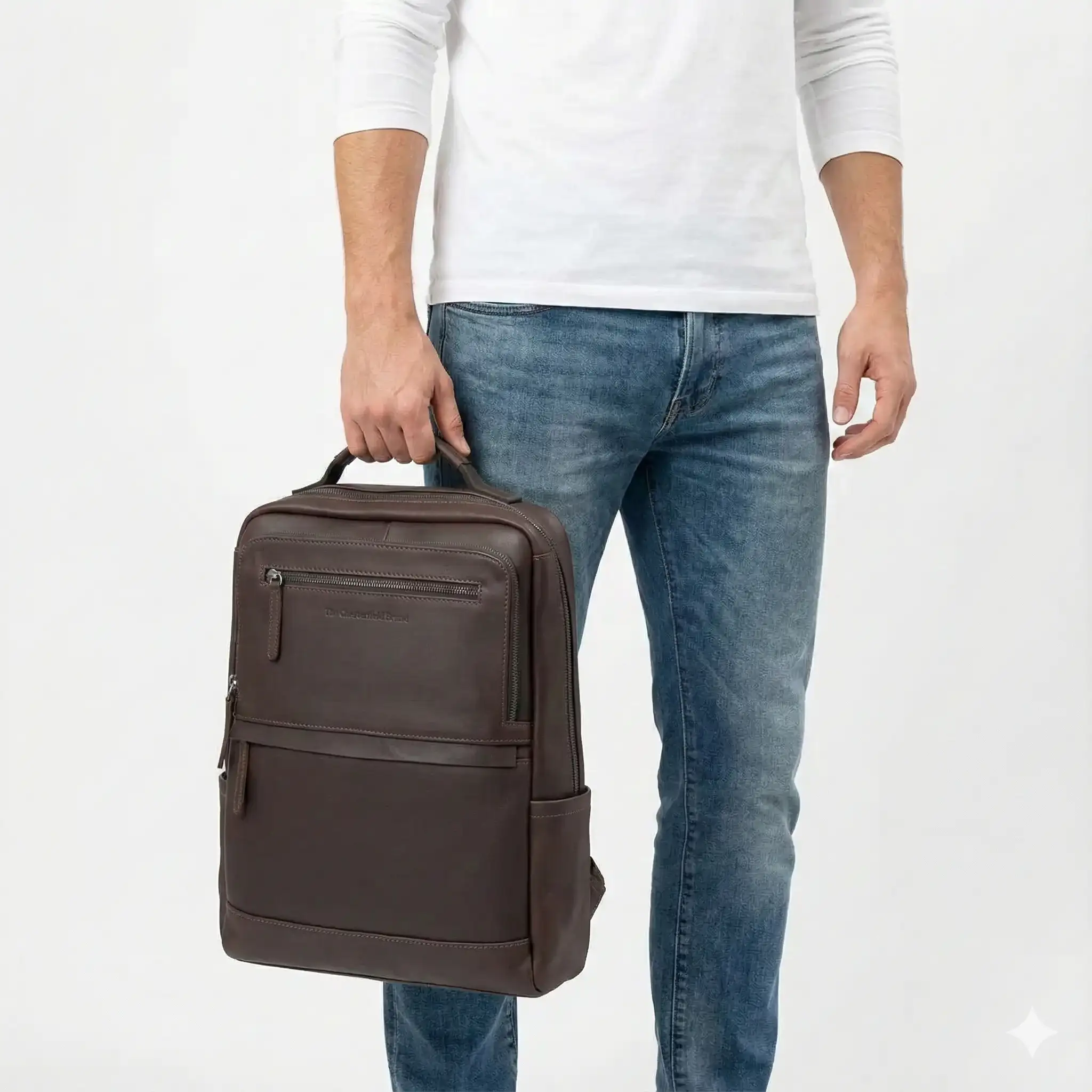 Δερμάτινο σακίδιο πλάτης Chesterfield C58.700301 Καφέ