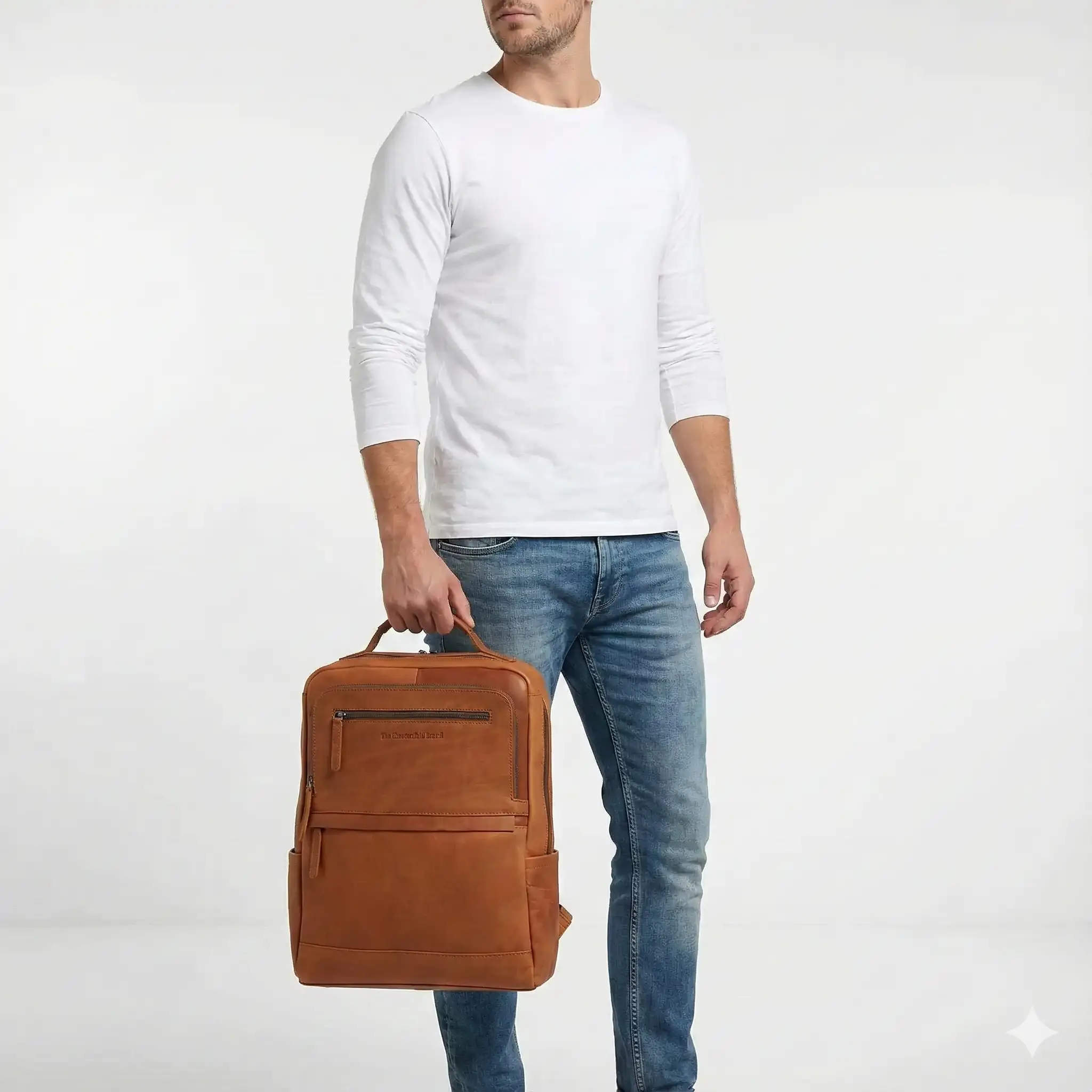 Δερμάτινο σακίδιο πλάτης Chesterfield C58.700331 Ταμπά