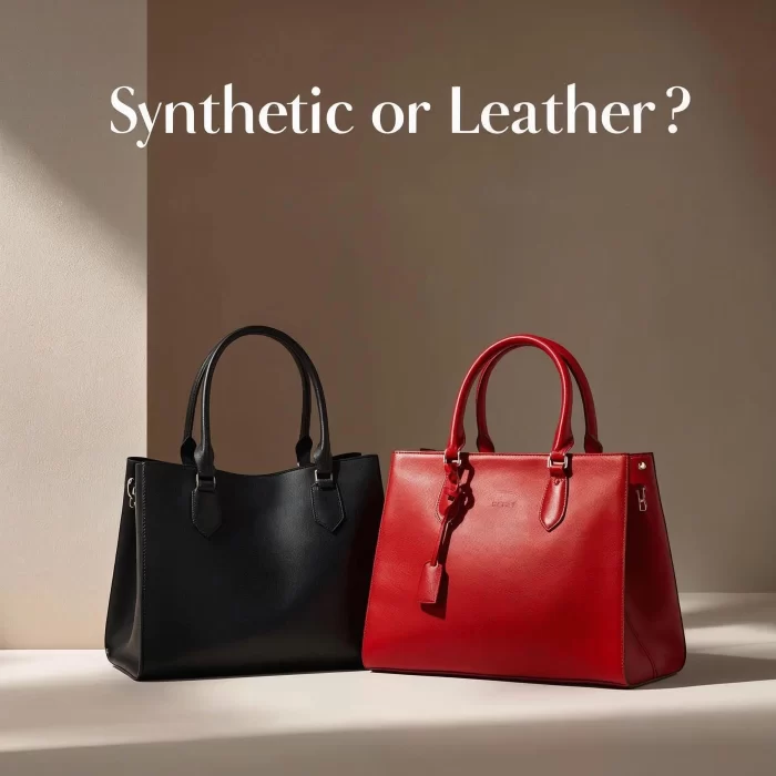 δερμάτινη vs συνθετική τσάντα